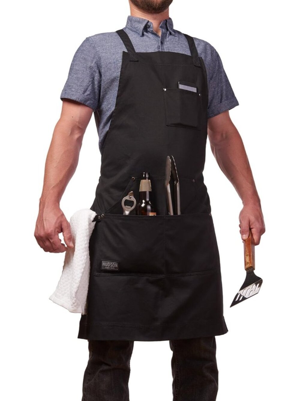 Professional Grade Chef Apron for Kitchen, BBQ & Grill